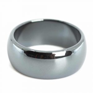 Gemstones Ring Hematite (10 mm - Size 20)