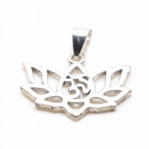 Pendant OHM Lotus Brass Silver-tone (20 mm)