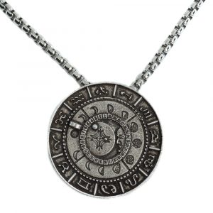 Metal Horoscope Moon Positions Pendant (40 mm)