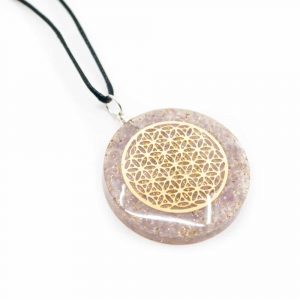 Orgon Pendant Flower of Life - Lepidolite