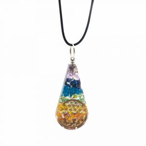 Orgon Pendant Drop Chakra with Flower of Life