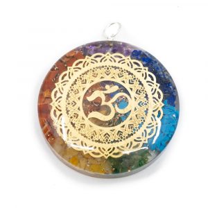 Orgonite Pendant Chakra with OHM (50 mm)