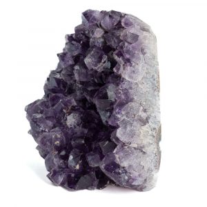 Rough Dark Amethyst Gemstone Standing Geode 100 - 120 mm