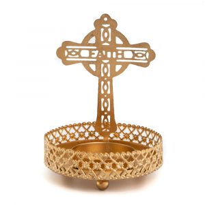 Tea Light Holder Cross (10 cm)