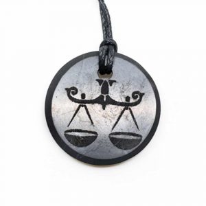 Shungite Horoscope Pendant Libra (30 mm)