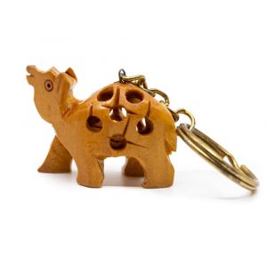 Wooden Keychain Dromedary Handmade (20 mm)