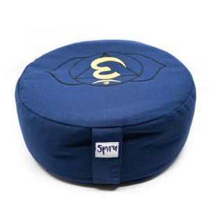 Spiru Meditation Cushion Cotton Indigo - 6th Chakra Ajña - 36 x 15 cm