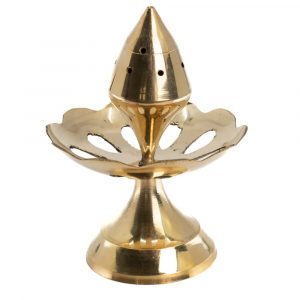 Incense Burner Brass Flower (95 mm)