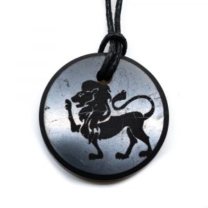 Shungite Horoscope Pendant Leo (30 mm)