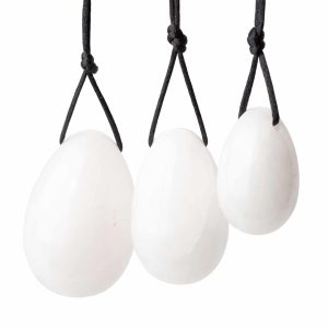 Yoni Egg Set White Jade - Set of 3