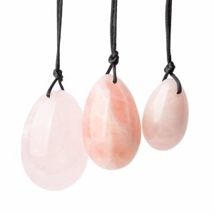 Yoni Egg Set Rose Quartz - set of 3