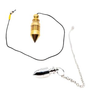 Gold and Silver Colored Metal Pendulum Set Bullet - Bundle