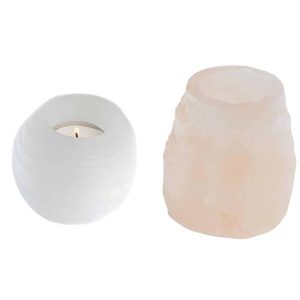 Selenite Tealight Holder Set - Bundle