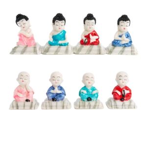 Happy Buddha Statue Set (2 x 4 Statues) - Bundle