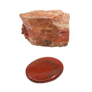 Rough Red Jasper & Pocket Stone Set - Bundle