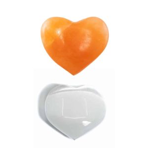 Selenite Gemstone Hearts Set - Bundle