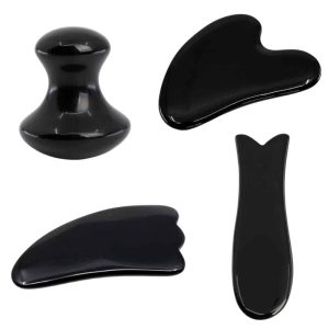 Luxury Obsidian Gua Sha Massage Set - Bundle