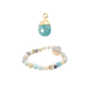 Amazonite Bracelet and Pendant Set (Beads) - Bundle