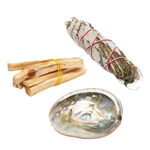 Clean Your House Kit with White Sage & Rosemary Smudge (Small) - Bundle