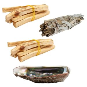 Clean Your House Kit with White Sage & Lavender Smudge (Large) - Bundle