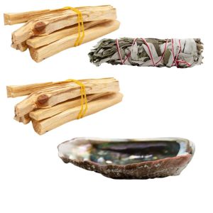 Clean Your House Package with White Sage & Yerba Santa Smudge (Large) - Bundle