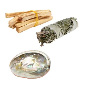 Clean Your House Kit with White Sage & Cedar Smudge (Small) - Bundle