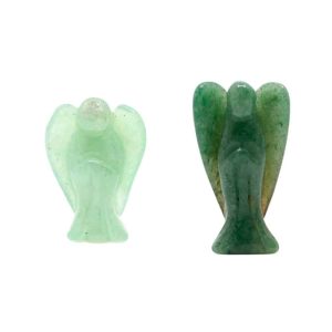 Green Aventurine Angel Set (Small and Large) - Bundle