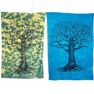 Authentic Wall Tapestries Tree of Life Set (Blue/Green) - Bundle