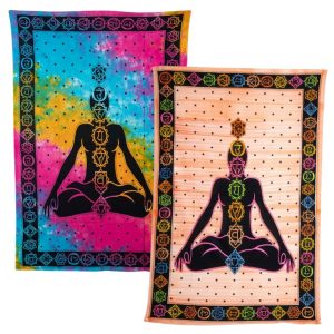 Authentic Wall Tapestries Set 7 Chakra Meditation - Bundle