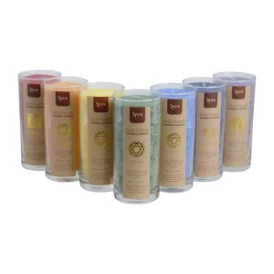 Fair Trade 7 Chakra Candle Set (60 Burning Hours) - Bundle