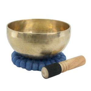 Singing bowl set with striker & cushion - Handmade - 16 cm